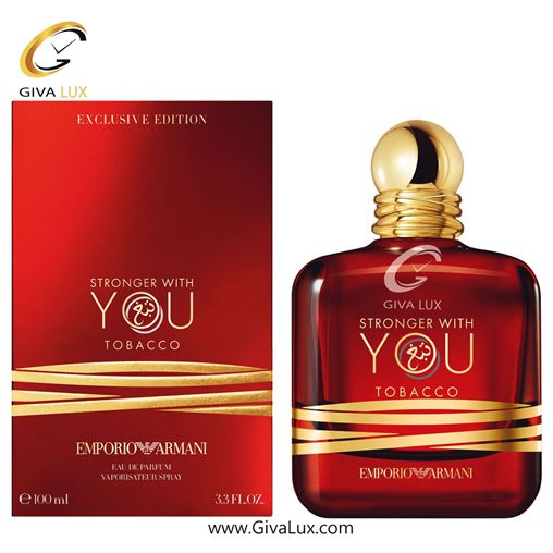 ادو پرفیوم  مردانه اورجینال مدل Giorgio Armani Emporio Armani Stronger With You Tobacco | جورجیو آرمانی امپریو آرمانی استرانگر ویت یو توباکو حجم  100 میل